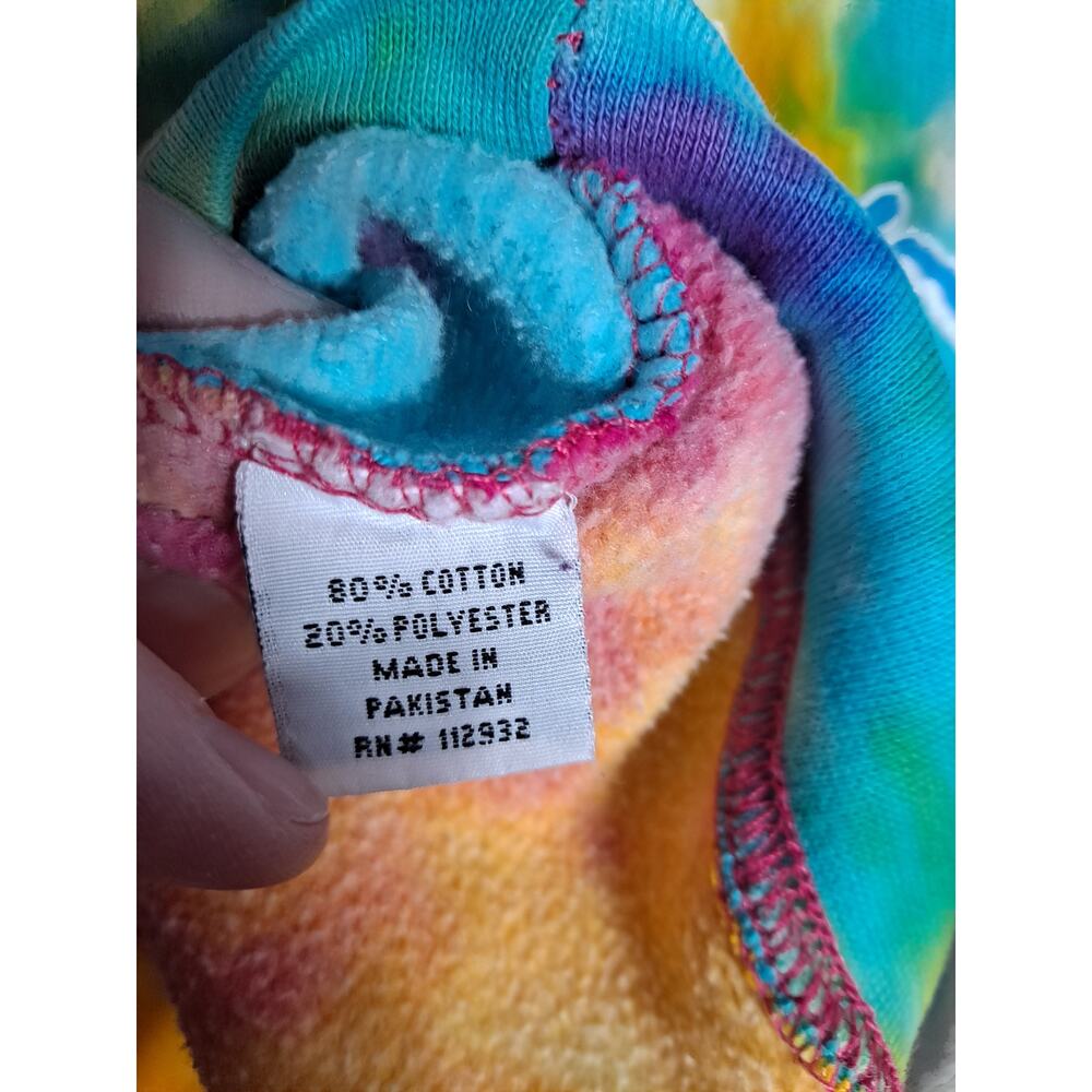Senior Week Men's Multicolor Tie Dye Ocean City Long Sleeve Fleece Hoodie Size L - Picture 8 of 8